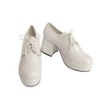Rubies 283955 Mens Pimp Platform White Shoes, Size 10-11