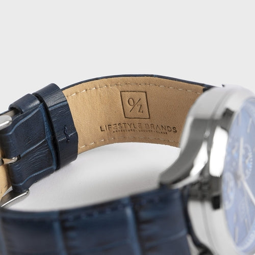 Men's Luxury Chronograph Watch | Leather Strap Dress Watch for Him
