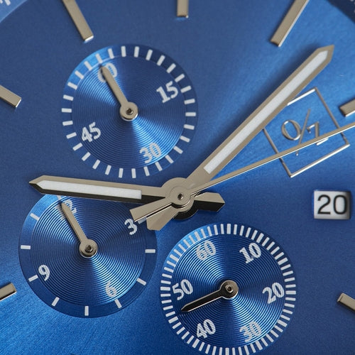 Men's Luxury Chronograph Watch | Leather Strap Dress Watch for Him