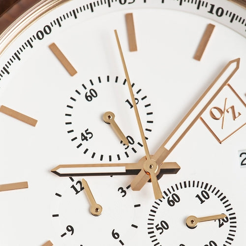 Men's Luxury Chronograph Watch | Leather Strap Dress Watch for Him