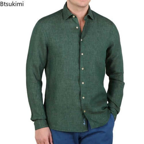 Men's Summer Comfy Cotton Linen Shorts set