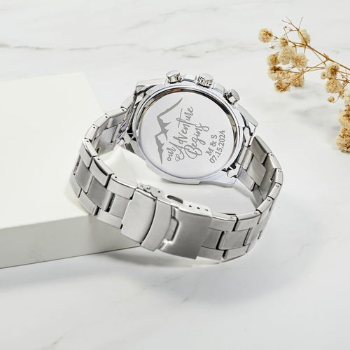Personalized Men's Watch | Custom Engraved Boyfriend & Anniversary Gift