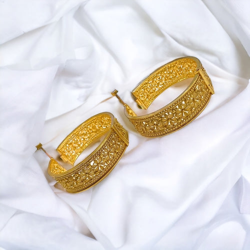 Radiant Gold Plated Bangles: Perfect Blend of Everyday Elegance