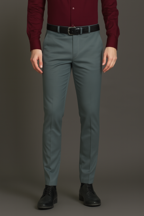 Men Formal Pant-Slate Grey (Size-42)