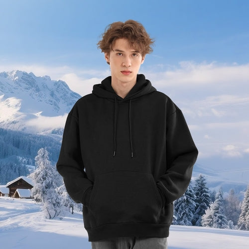 Men Pullover Hoodie, X-Large Size, Fleece Long Sleeve Comfy Casual